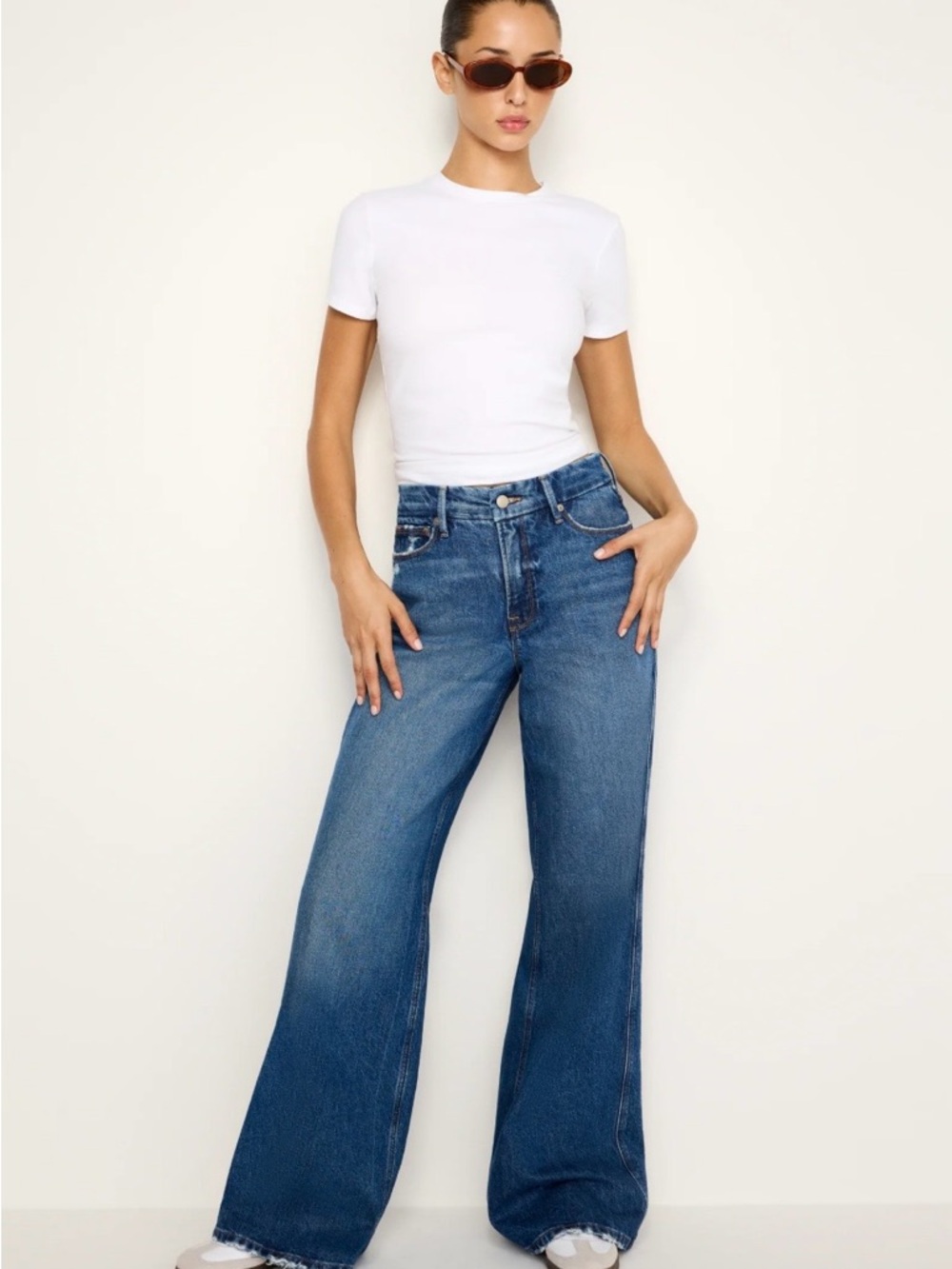 Good American - Skate Wide Leg Jeans